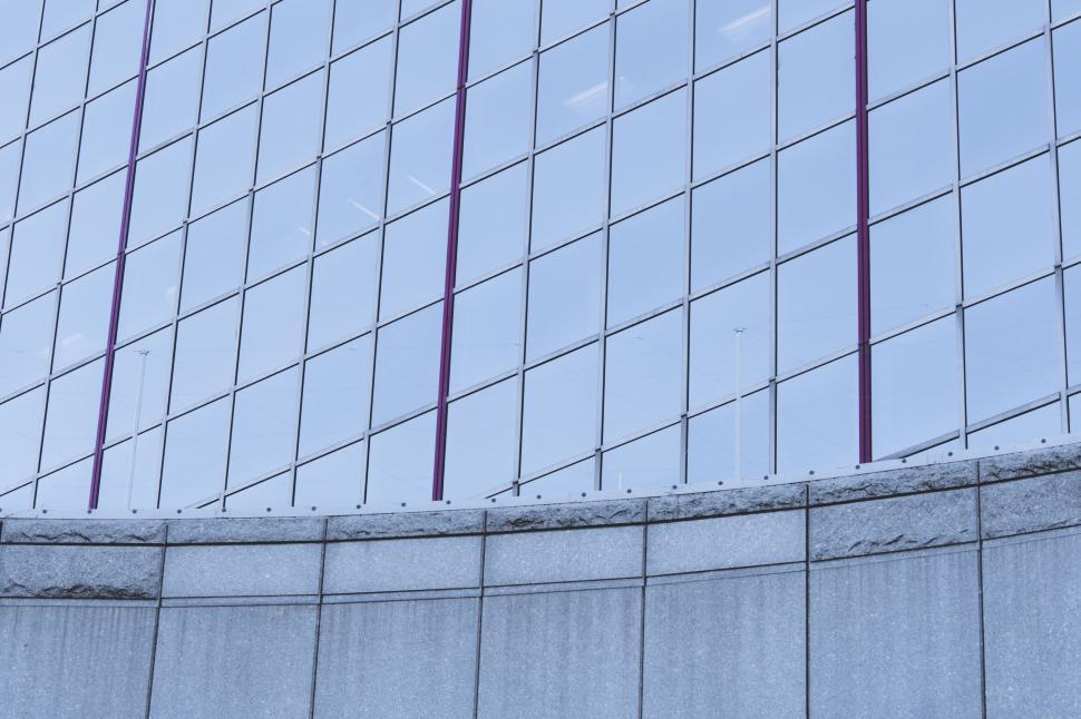 Free Image of Reflective glass facade of modern building 