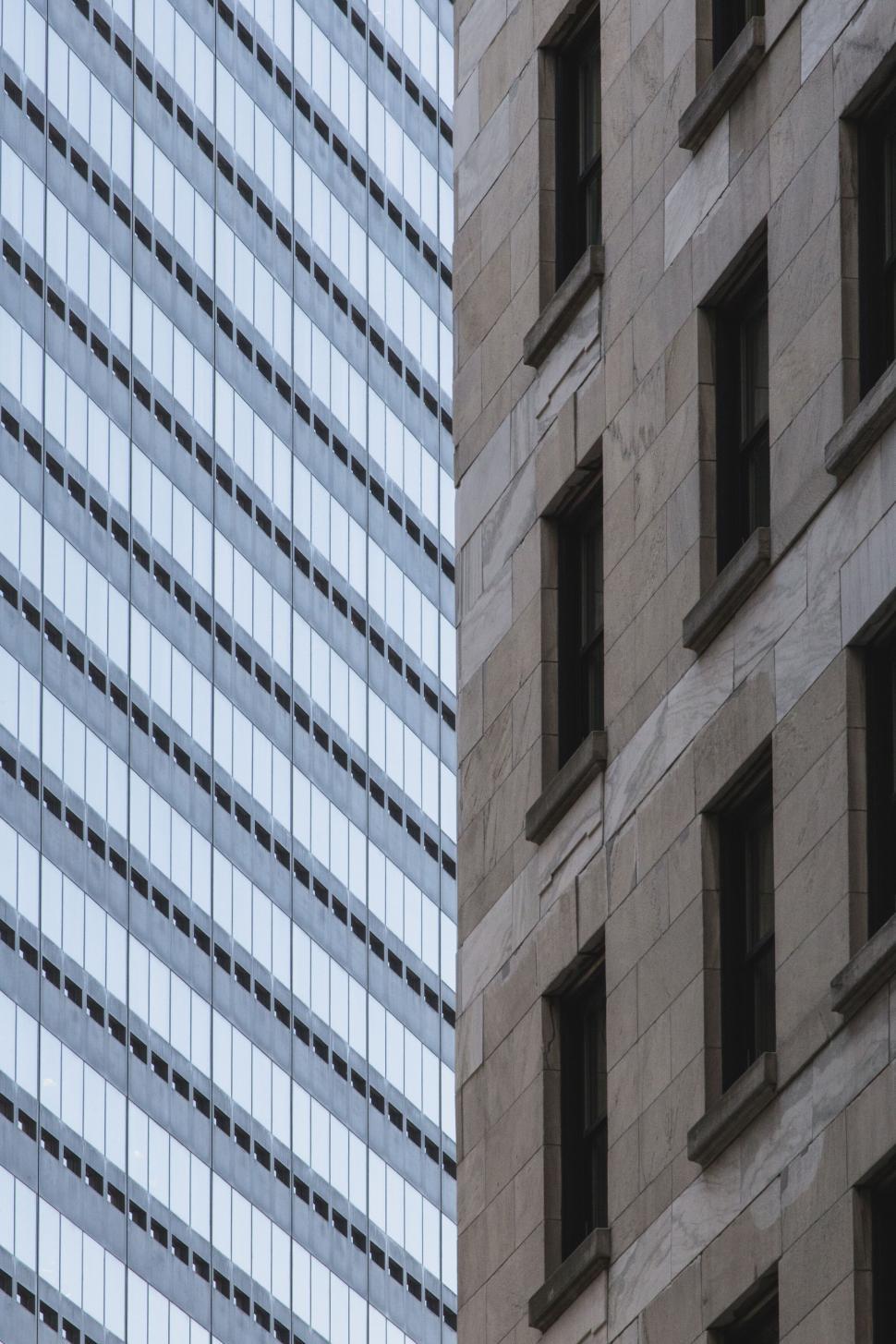 Free Image of Contrast of modern and classic architecture 