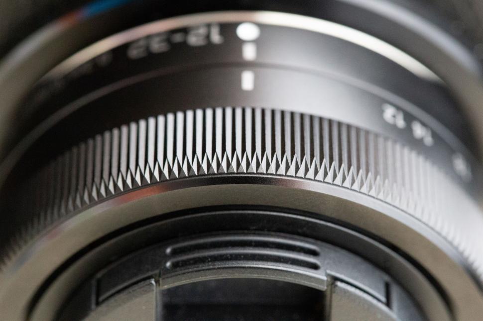 Free Image of Detailed view of a camera lens ring 