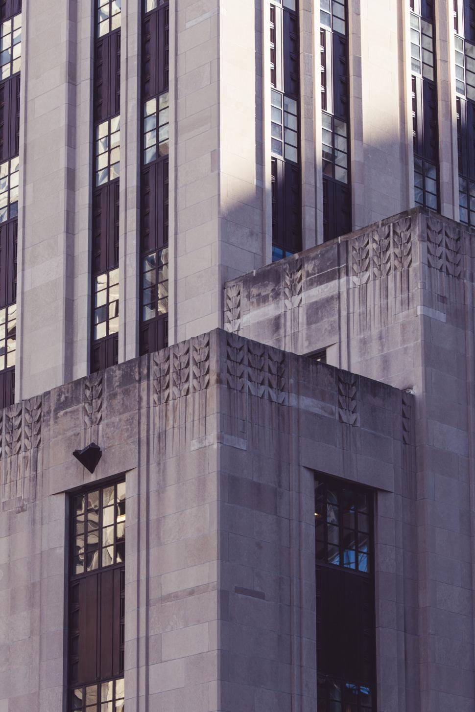 Free Image of Art deco style building with ornamental facade 