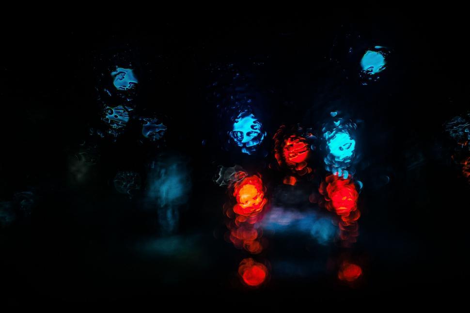 Free Image of Abstract colorful reflections in water 