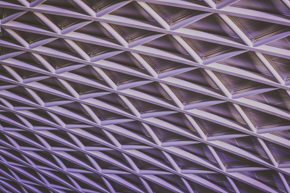 Free Image of Futuristic purple geometric pattern design 