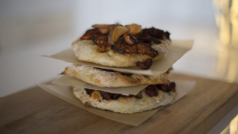 Free Image of Stack of sandwiches with bacon 