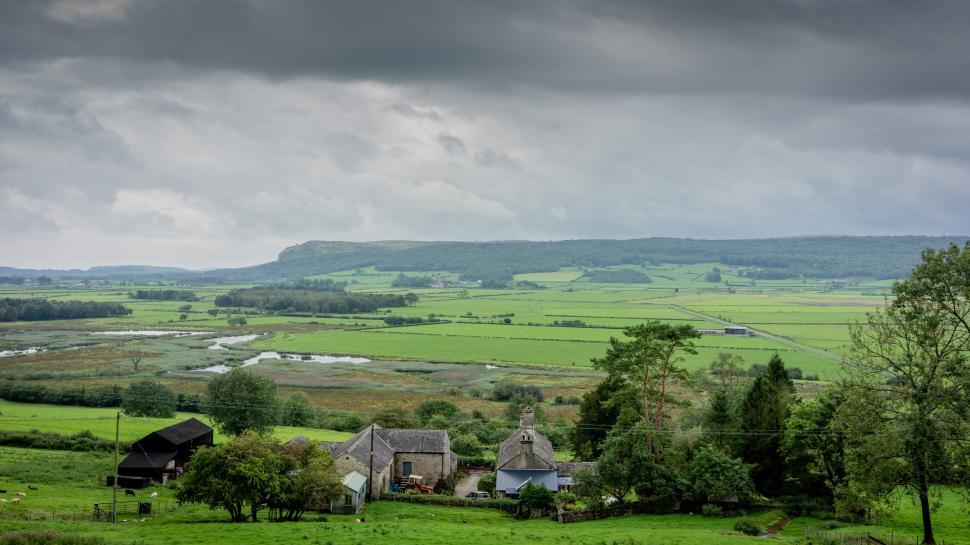 Free Image of Rural landscape with overcast sky 