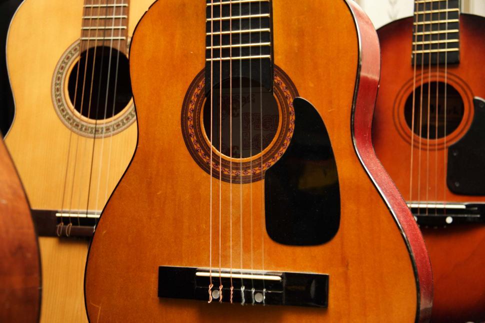 Free Image of Acoustic Guitars 