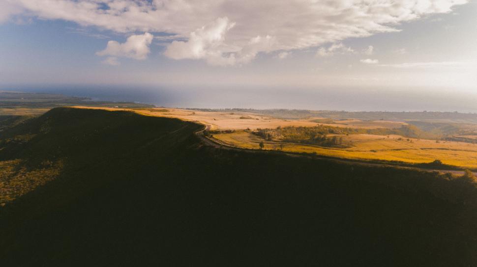 Free Image of Landscape of rolling hills and country road 