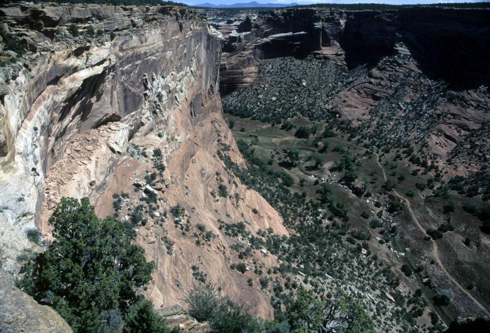 Free Image of Cliffs and river bed 