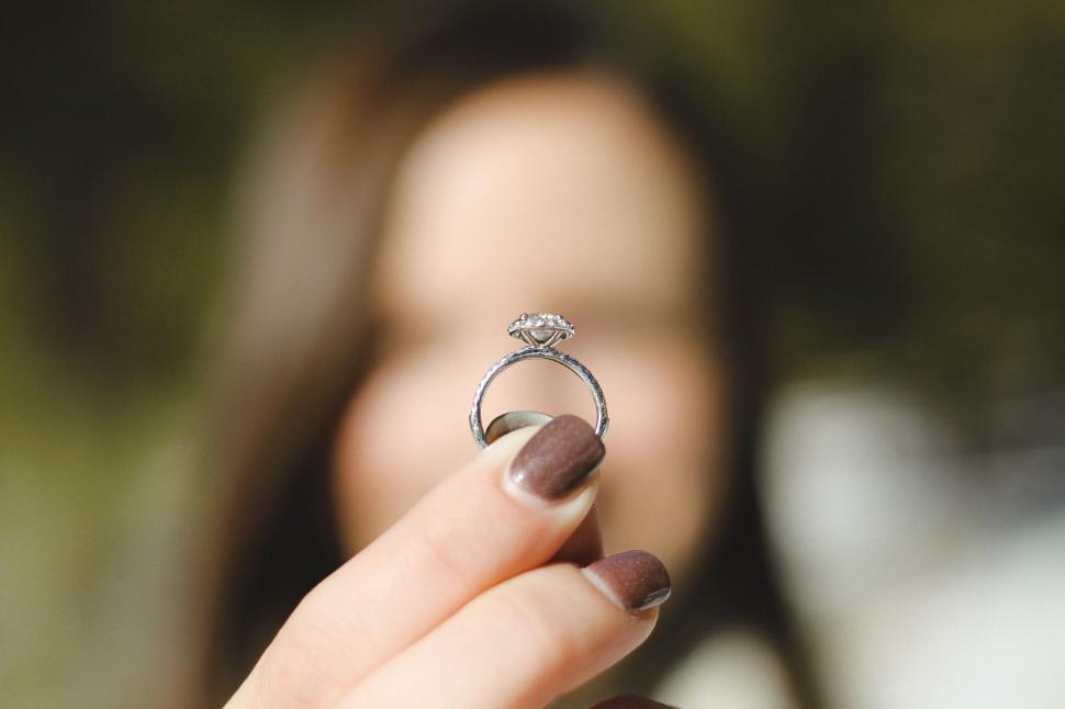 Free Image of Person holding blurred face with fingers 