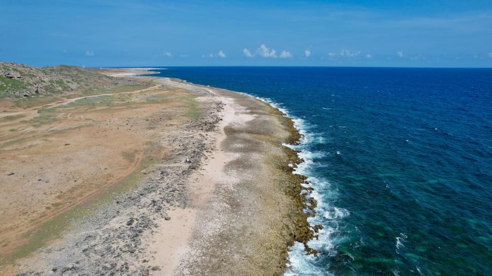 Free Image of Aerial view of coastal landscape 