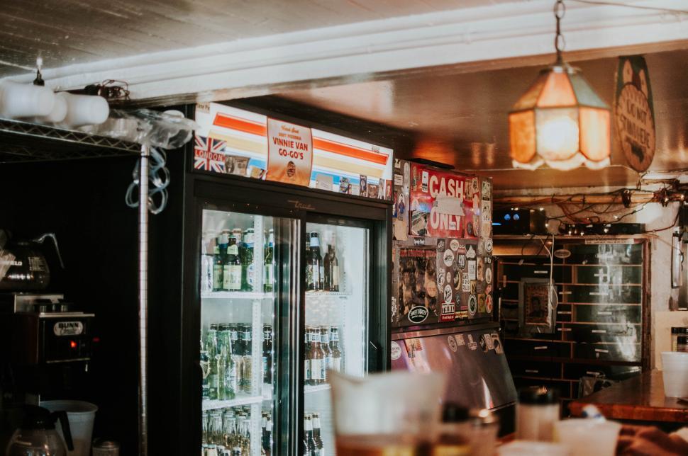 Free Image of Vintage American diner interior with decor 