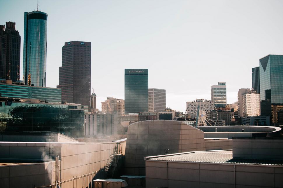 Free Image of Urban Skyline with Modern Buildings 