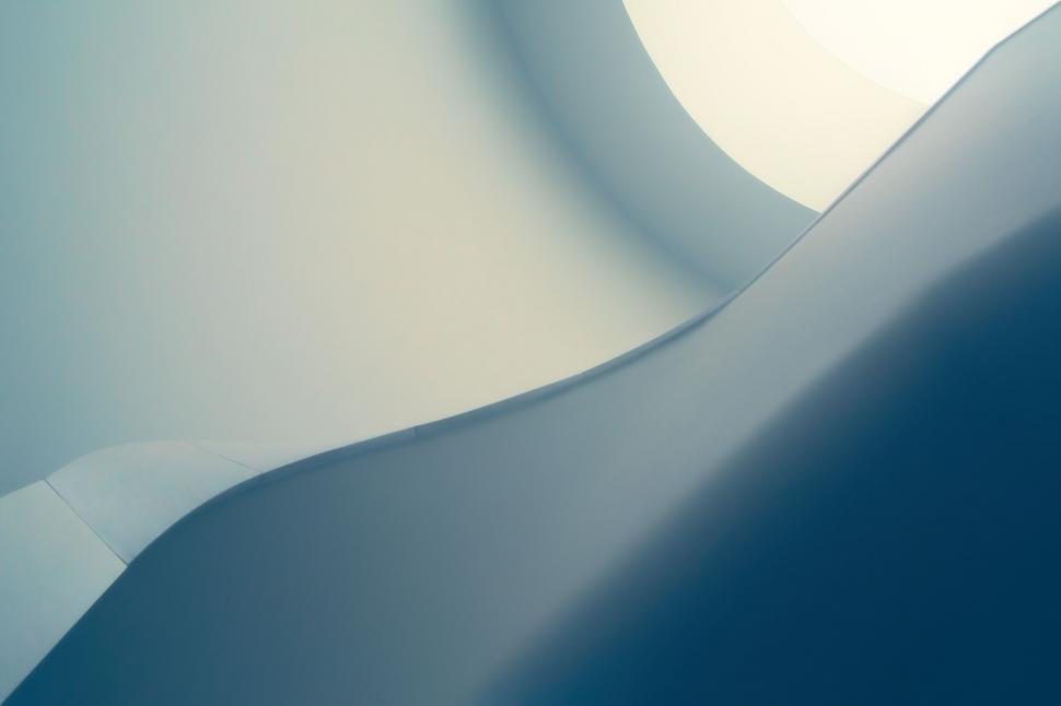 Free Image of Abstract curved surfaces with soft gradient lighting. 