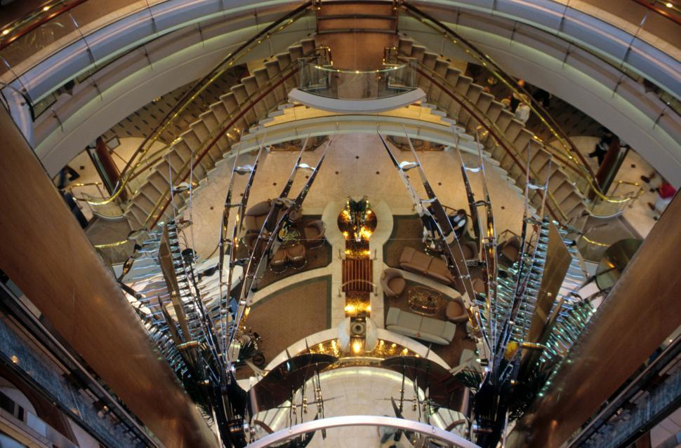 Free Image of Staircase and lounge 