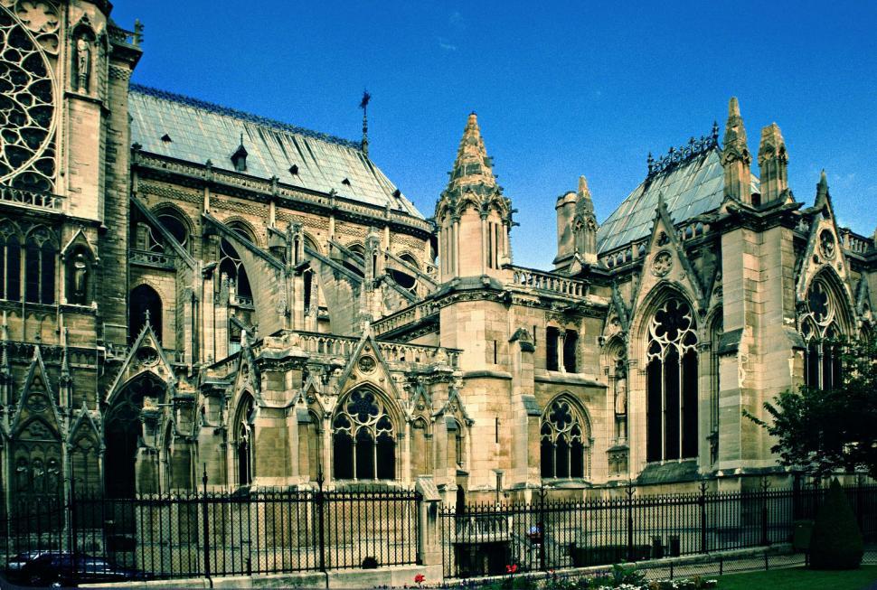 Free Image of Side of Notre Dame 