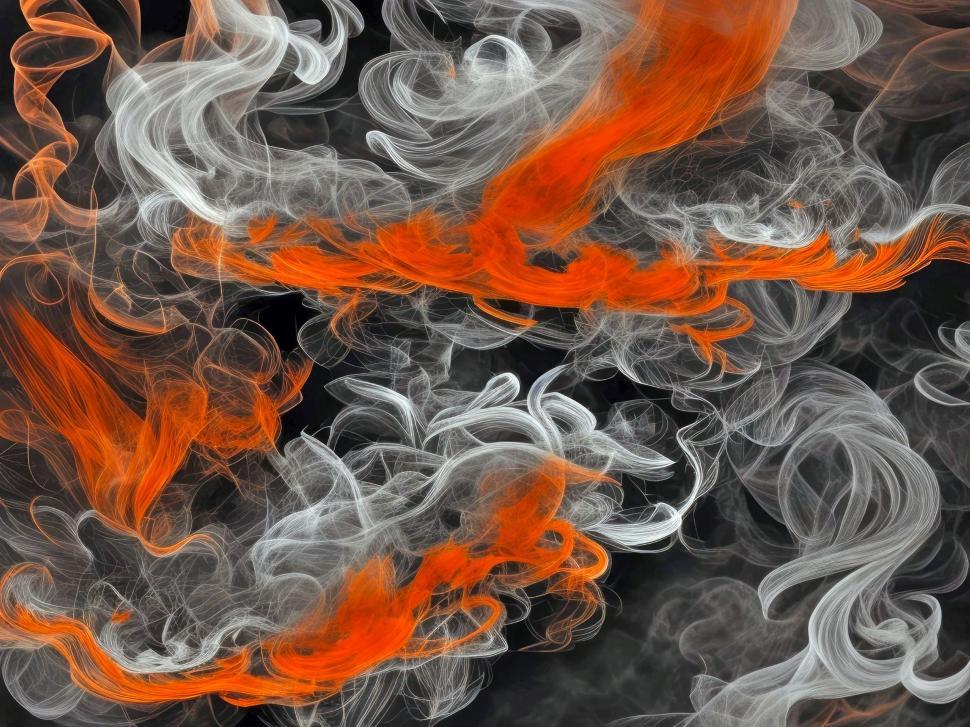 Free Image of Orange smoke wallpaper background  