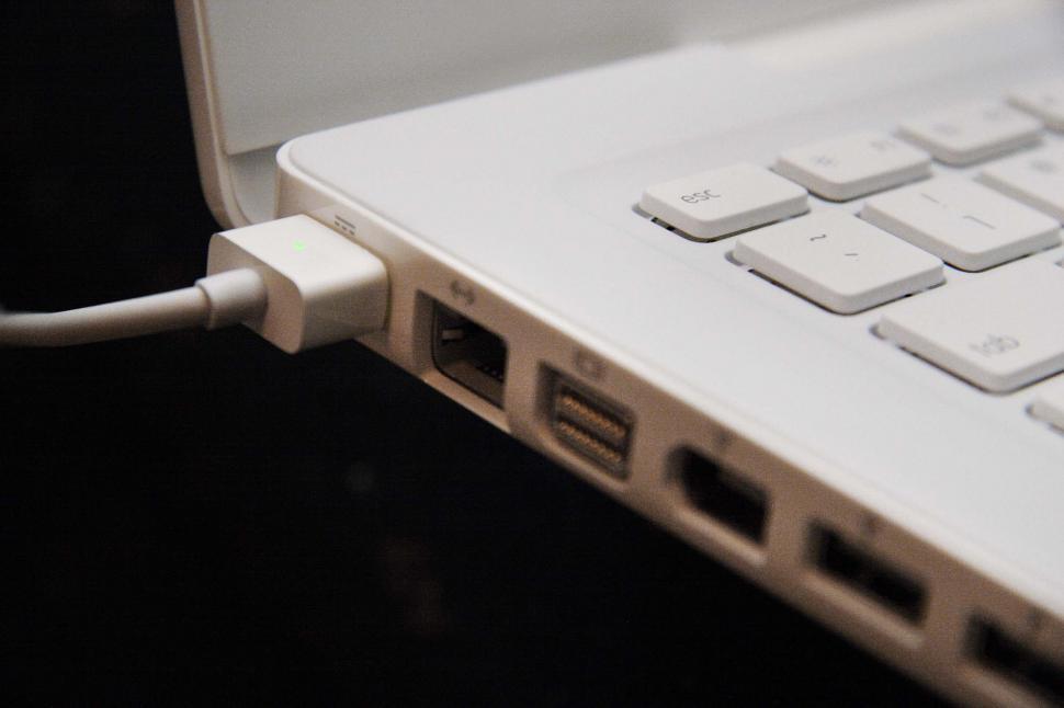 Free Image of Close Up of an Open Laptop Computer 