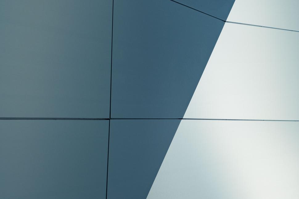 Free Image of Abstract close-up of modern architectural design with sharp lines 