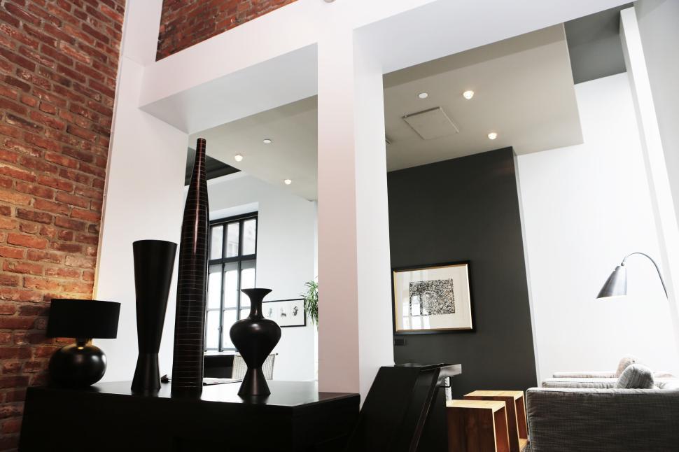 Free Image of Modern urban loft apartment with stylish interior design elements 