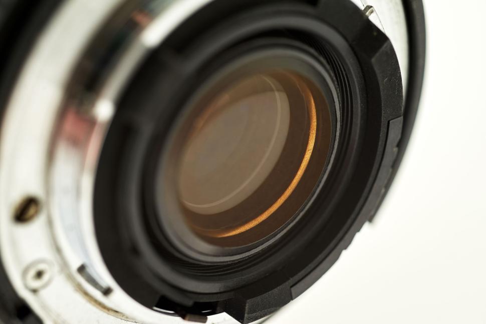 Free Image of Macro shot of a camera lens showcasing clarity and precision details. 