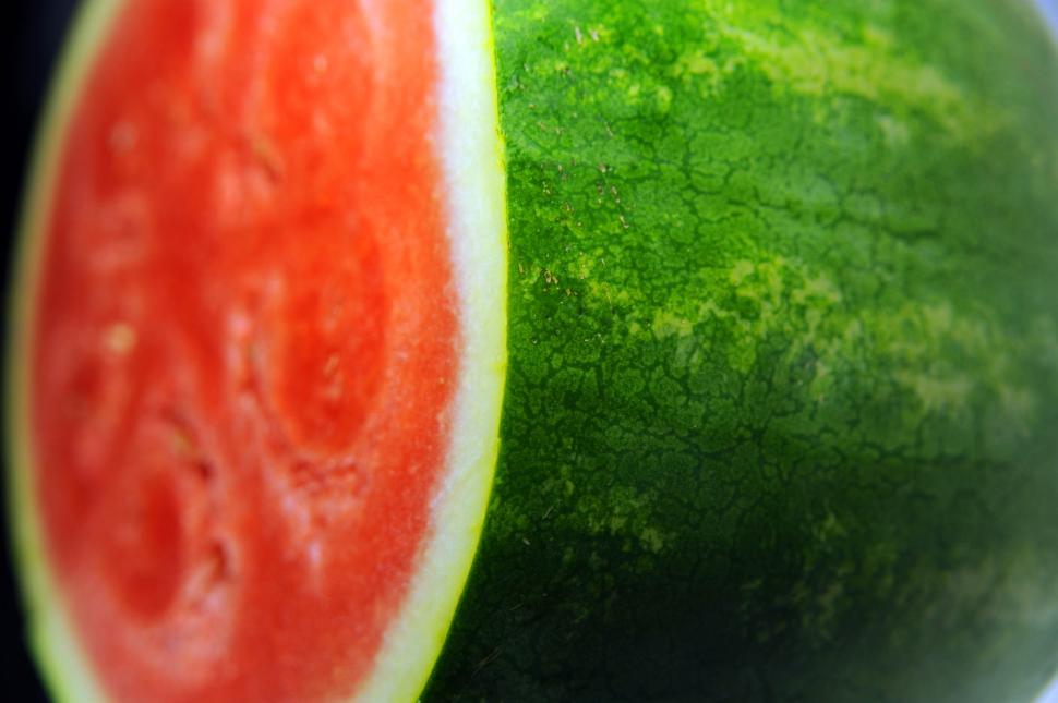 Free Image of Watermelon close up 