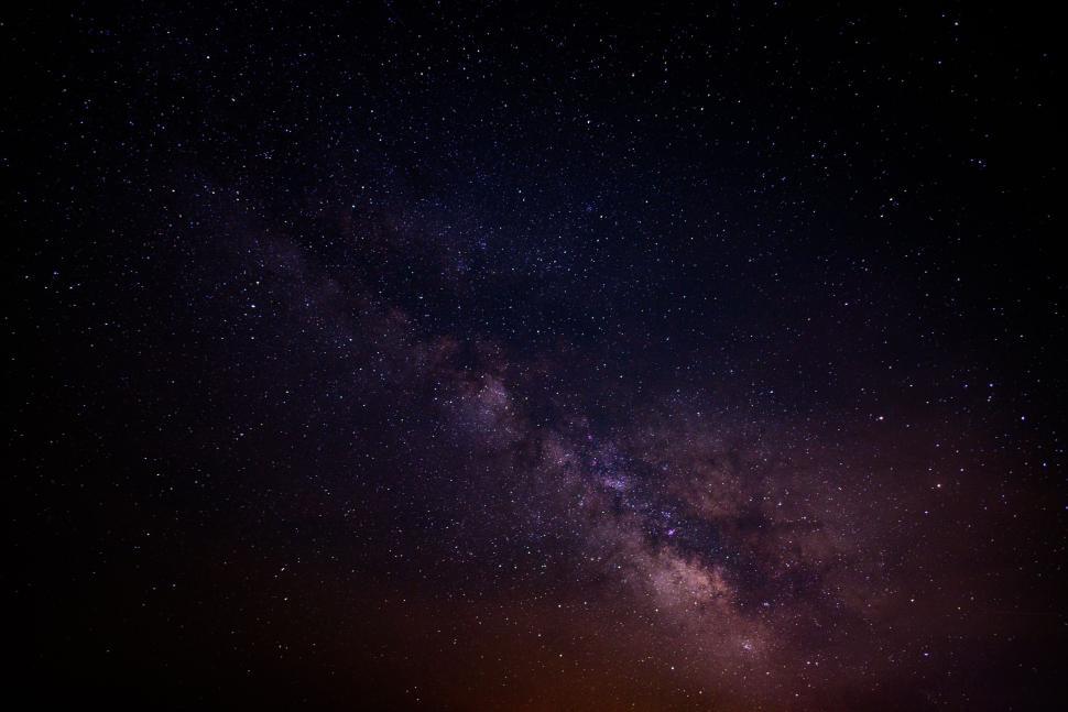 Free Image of Ethereal galactic display in deep night sky expanse 