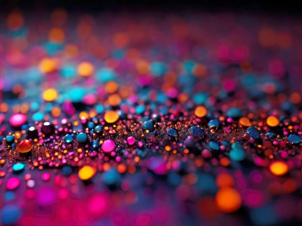 Free Image of Multi-colored water drops background  