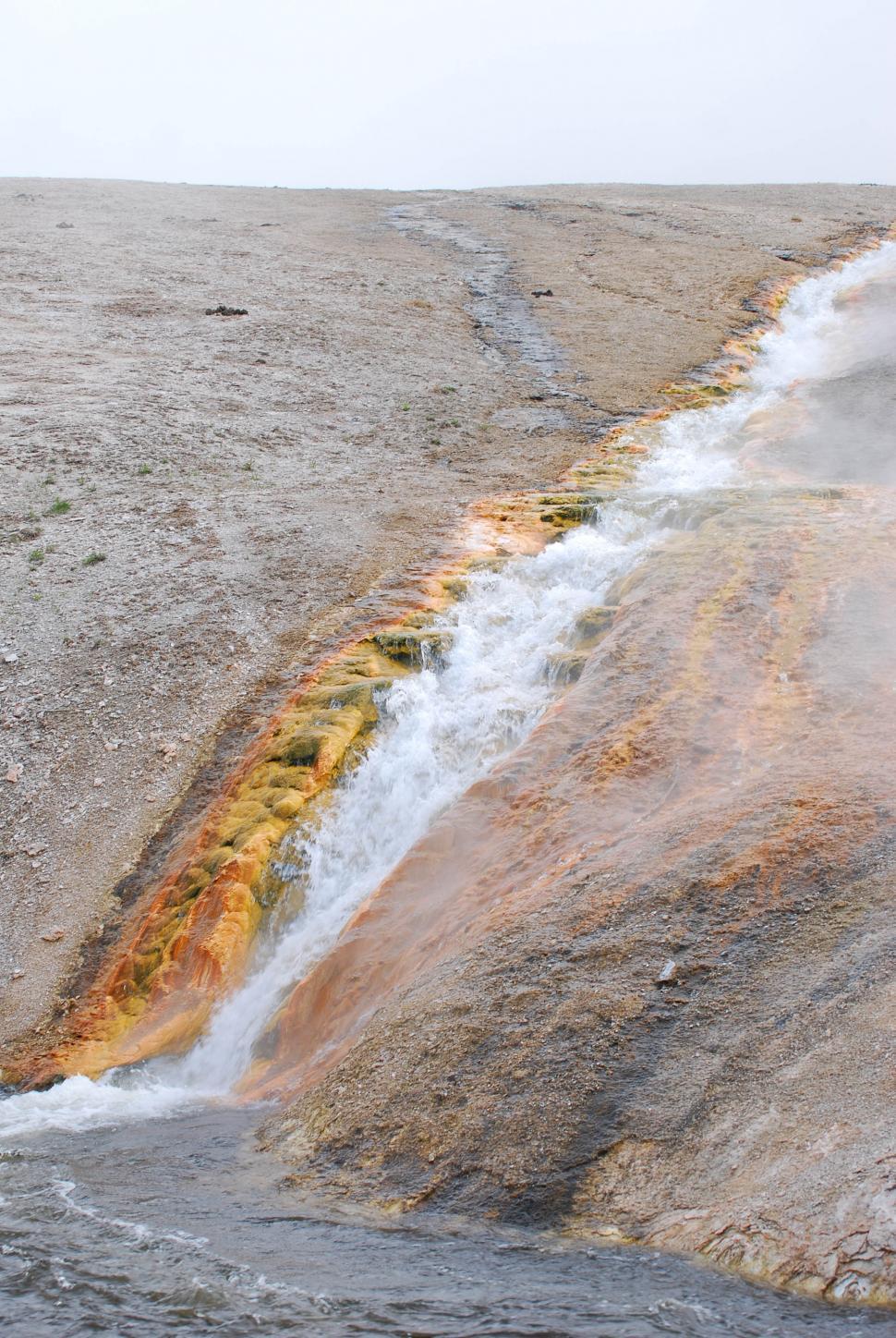 Free Image of Rock waterfall 