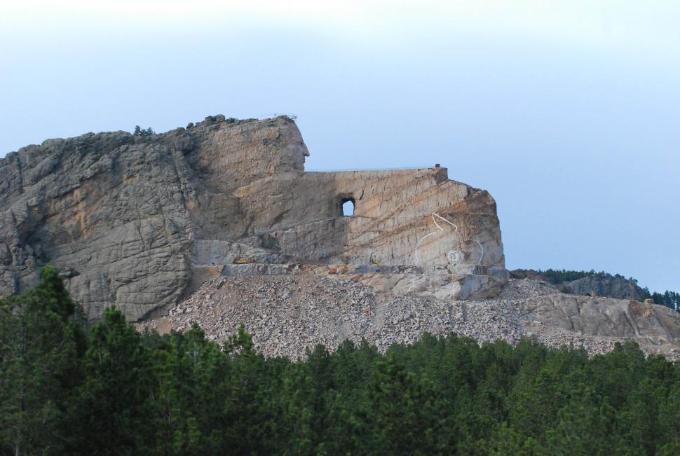 Free Image of Carving of the Crazy Horse Memorial 