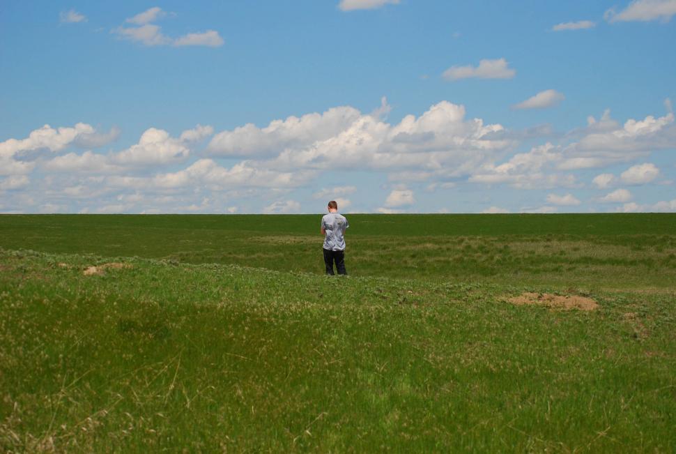 Free Image of Man in field 