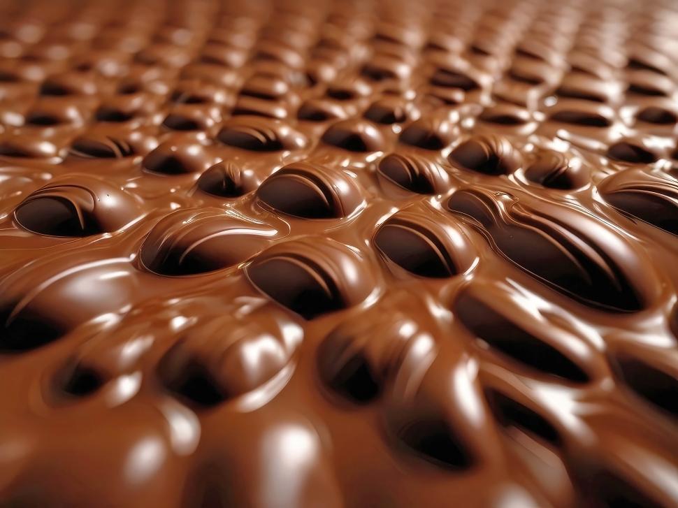 Free Image of Melting chocolate background  