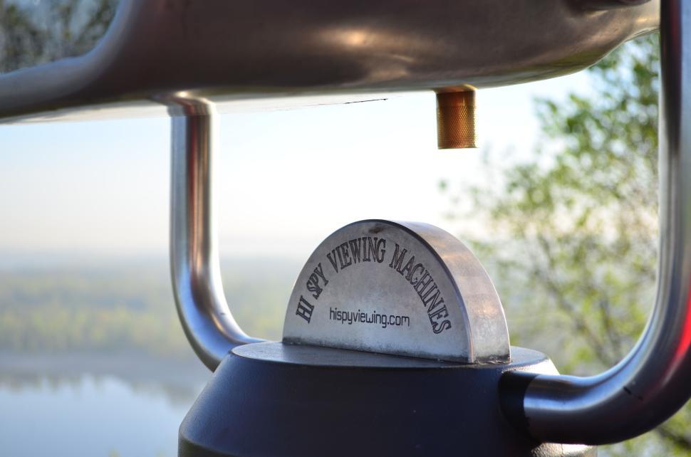 Free Image of Close-up of a coin-operated viewing machine on a lookout 