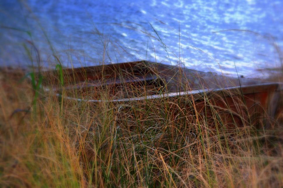 Free Image of Blurry Train Passing Through Field 