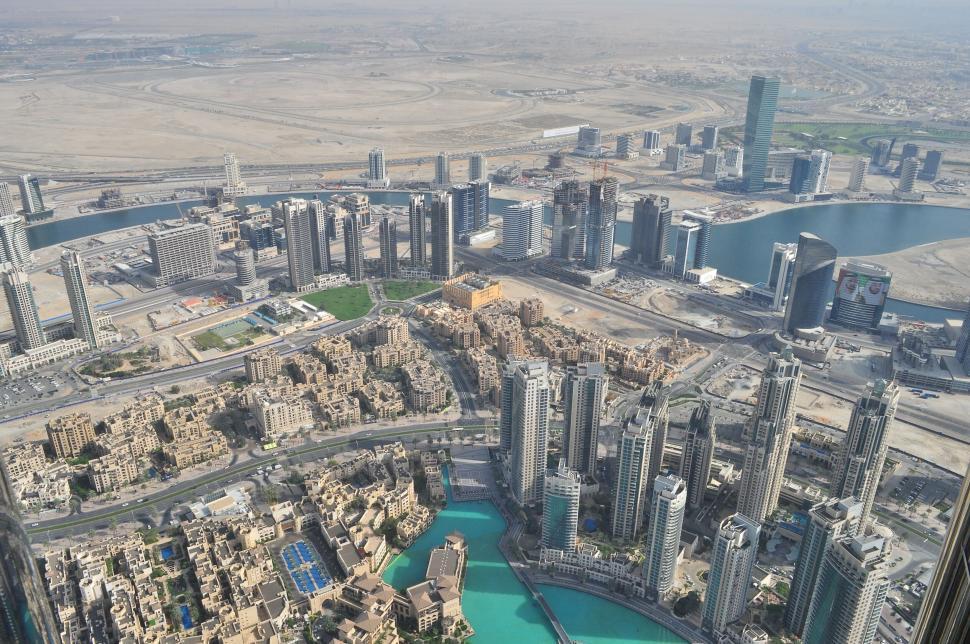 Free Image of Aerial view of Dubai s modern architectural landscape 