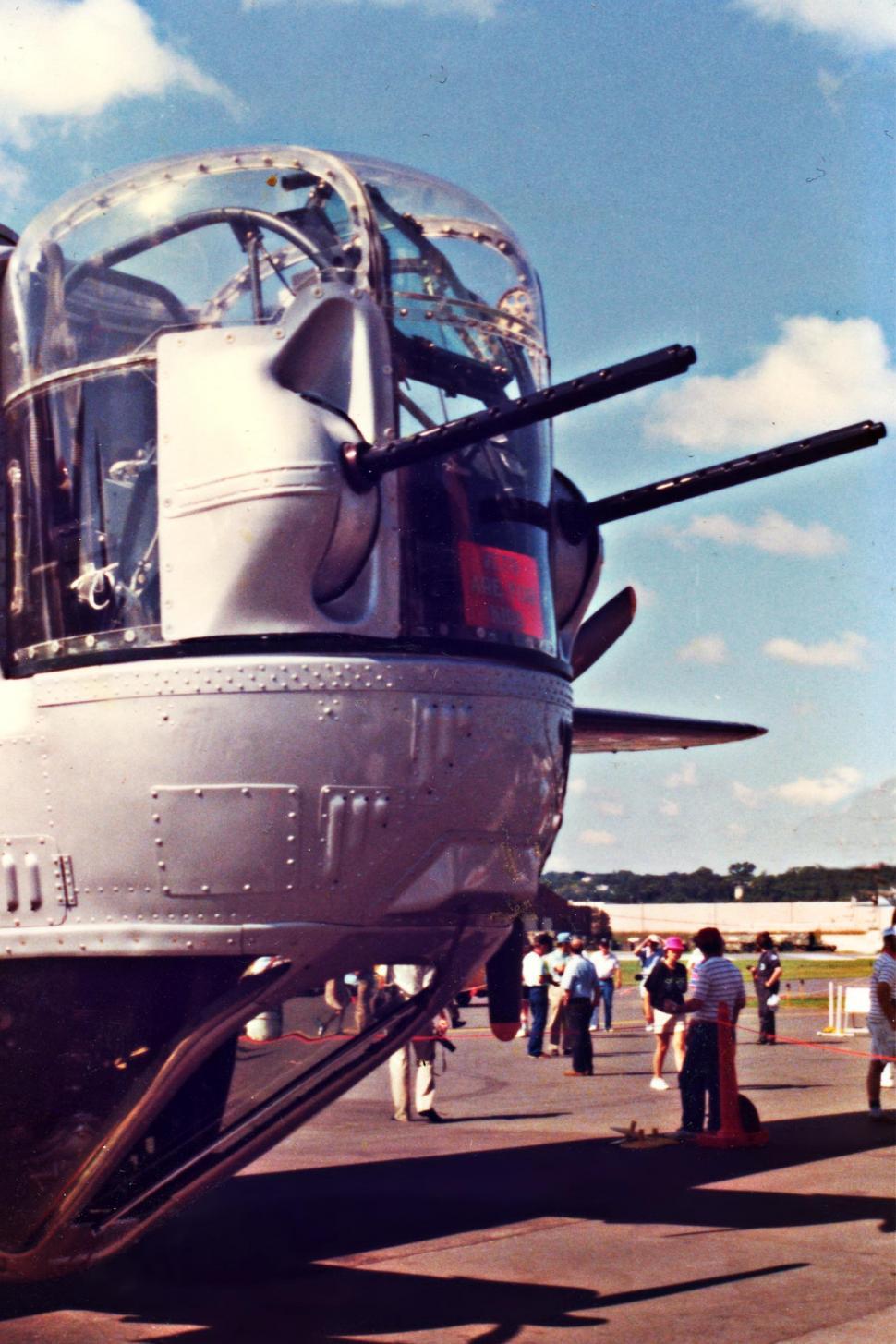 Free Image of B-24 Liberator bomber nose turret 