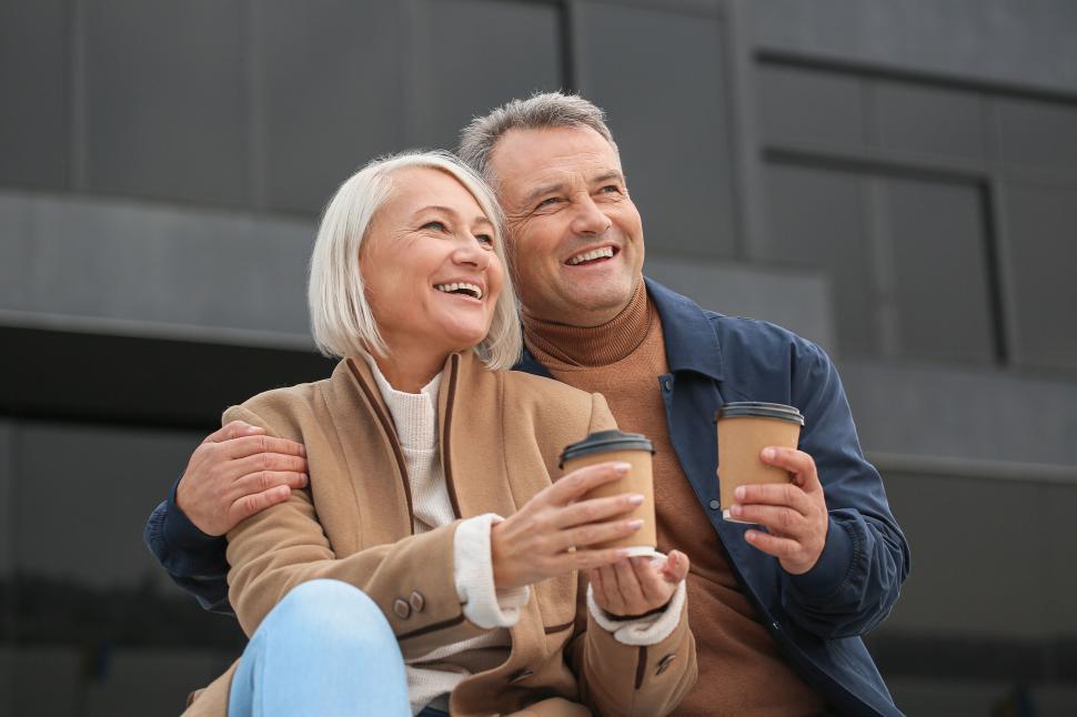 Free Image of Enjoying coffee on a sunny day with the partner 