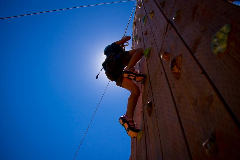 Free Image of Climbing in the Sun 