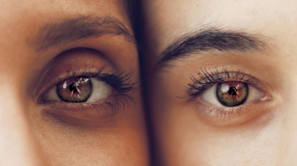Free Image of Close-up of pair of eyes looking forward with focus. 