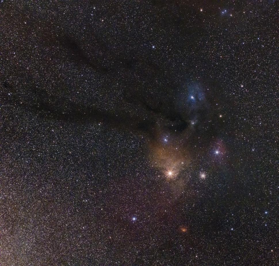 Free Image of Starry night sky with deep space celestial formations. 