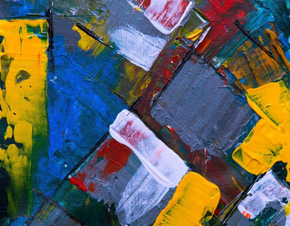 Free Image of Rich, vibrant palette creating dynamic abstract patterns. 