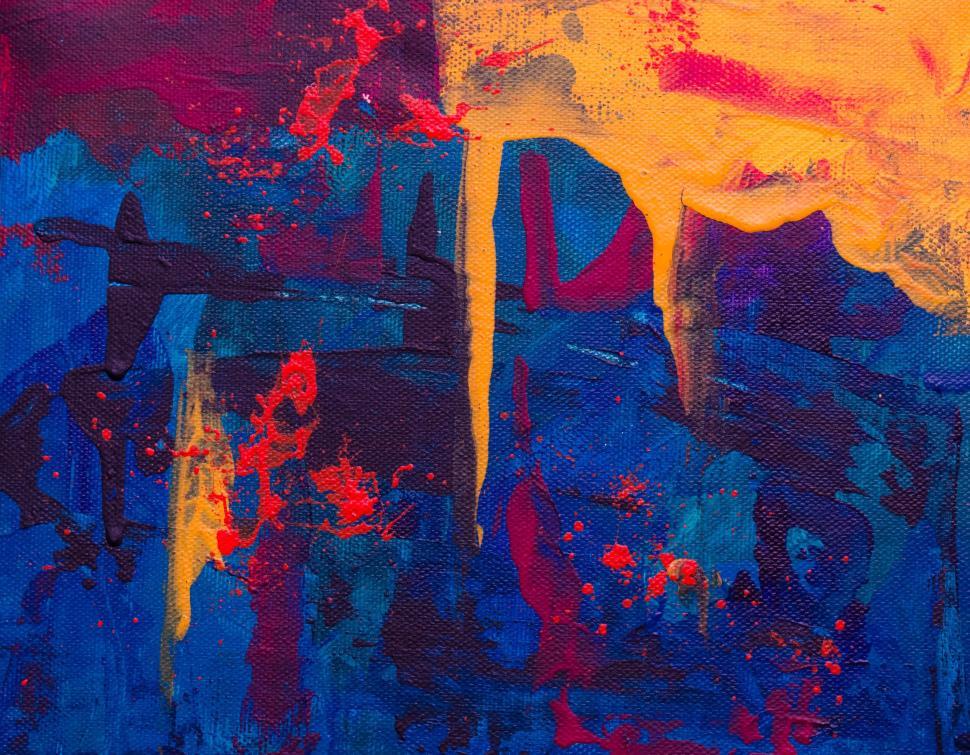 Free Image of Fiery and intense abstract with rich reds and yellows 