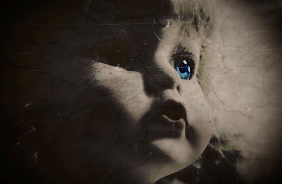 Free Image of Dark silhouette blending with mysterious background art. 