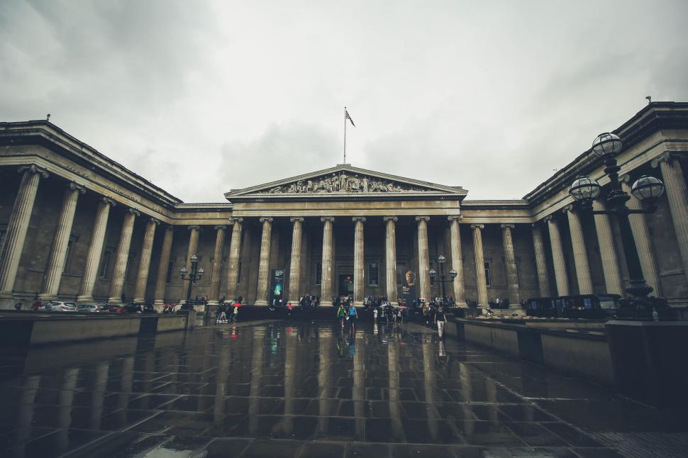 Free Image of Architectural marvel of a historical building s facade. 