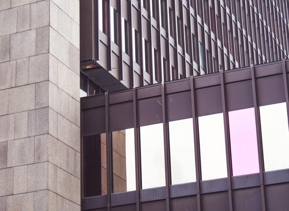 Free Image of Brutalist architecture of plain concrete building exterior 