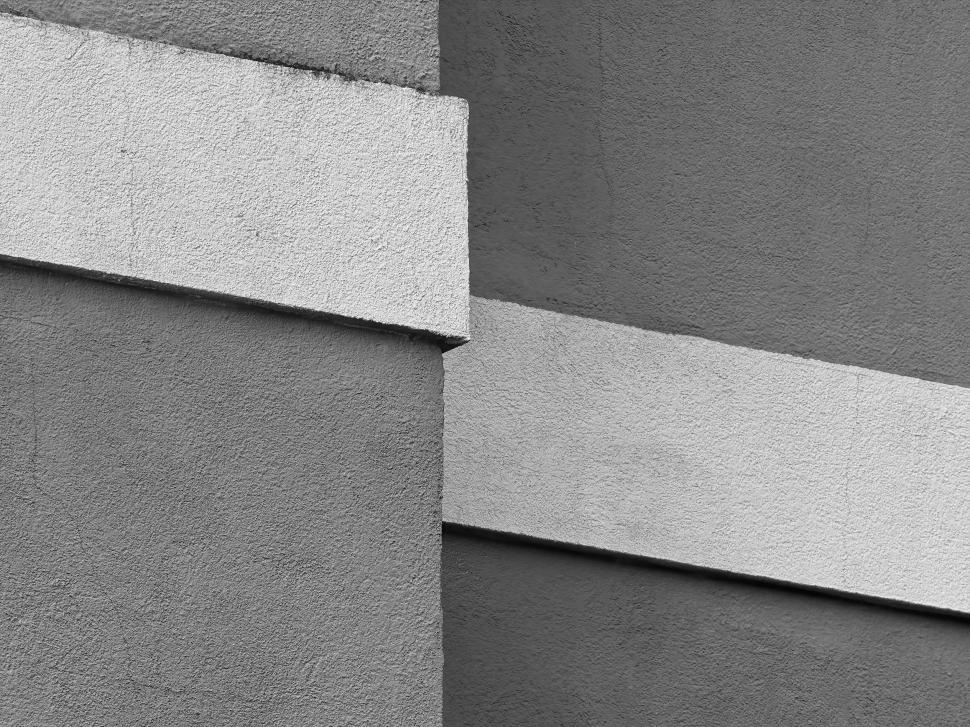 Free Image of Abstract architectural detail with textured surfaces. 