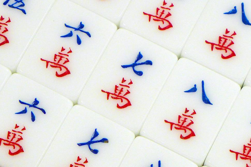 Free Image of Mah-Jong Tiles 