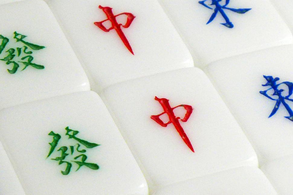 Free Image of Mahjong Tiles 