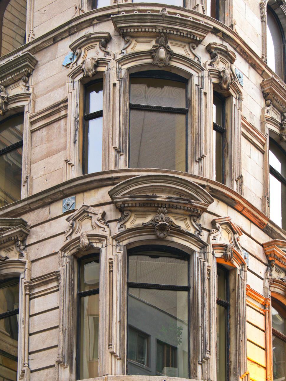 Free Image of Ornate architectural details on a classical building 