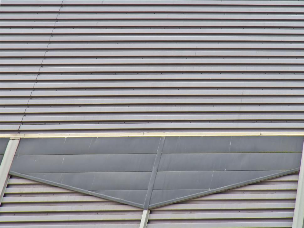 Free Image of Industrial Roof with Metal Siding and Panels 