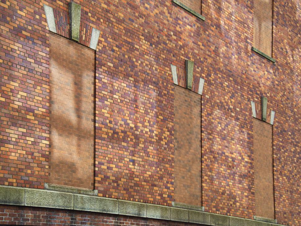 Free Image of Brick building with sealed windows in urban setting 