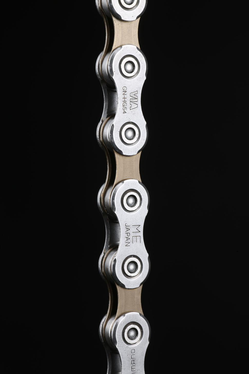 Free Image of Close-up of bicycle chain with black background 